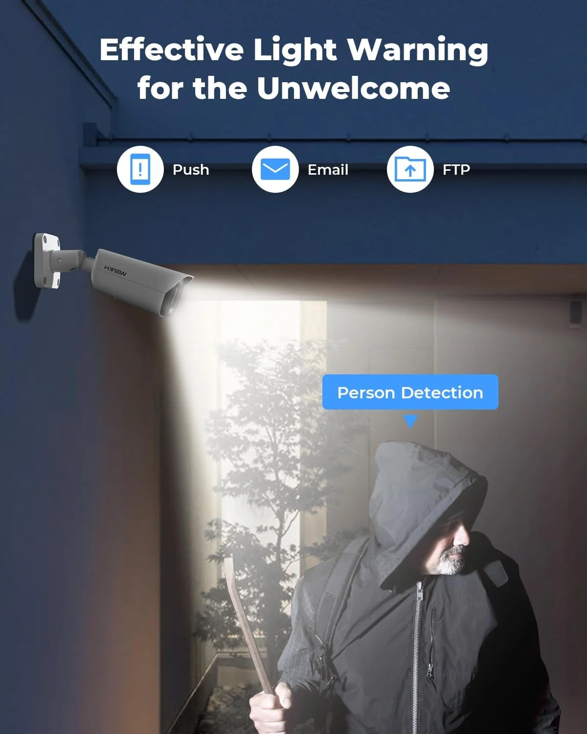 سیستم دوربین مداربسته 16 کانال 4K با هارد دیسک فوق العاده بزرگ 8 ترابایتی، 16 عدد دوربین مداربسته PoE 8 مگاپیکسلی بیرونی سیم دار با صدا، NVR 16 کانال 4K H.265 برای ضبط 24/7