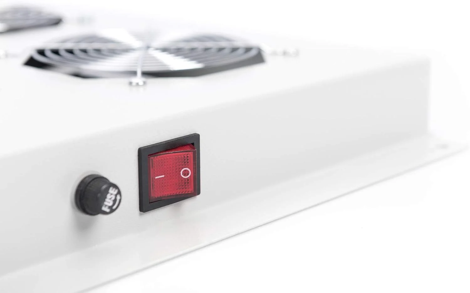 واحد فن سقفی Digitus برای رک شبکه (Dynamic Basic/Unique) و رک سرور (Dynamic Basic)، 2 عدد فن، ترموستات، خاکستری (RAL 7035)