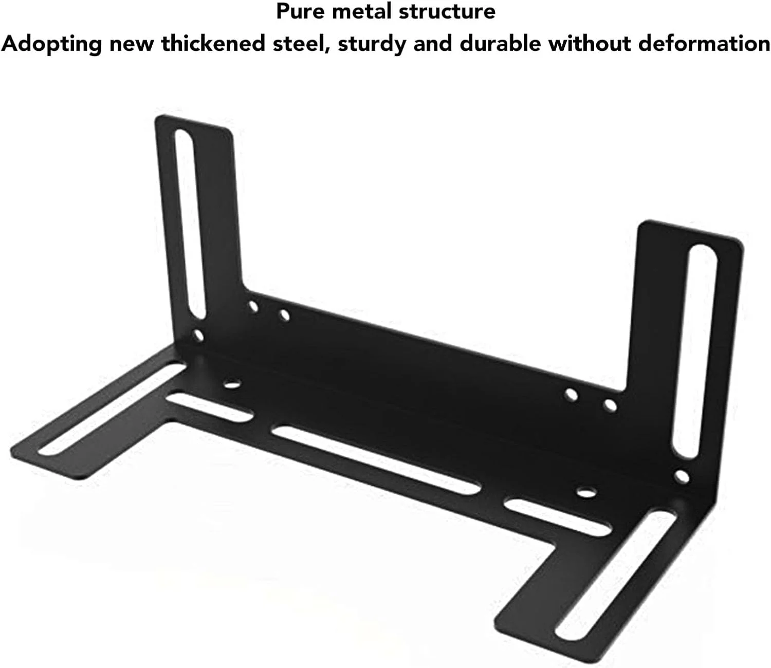 نگهدارنده فن رادیاتور کامپیوتر، رنگ پخت، استیل ضد زنگ ضخیم، پایه نصب فن شاسی کم صدا برای فن های 8، 9 و 12 سانتی متری، نصب آسان (مشکی)