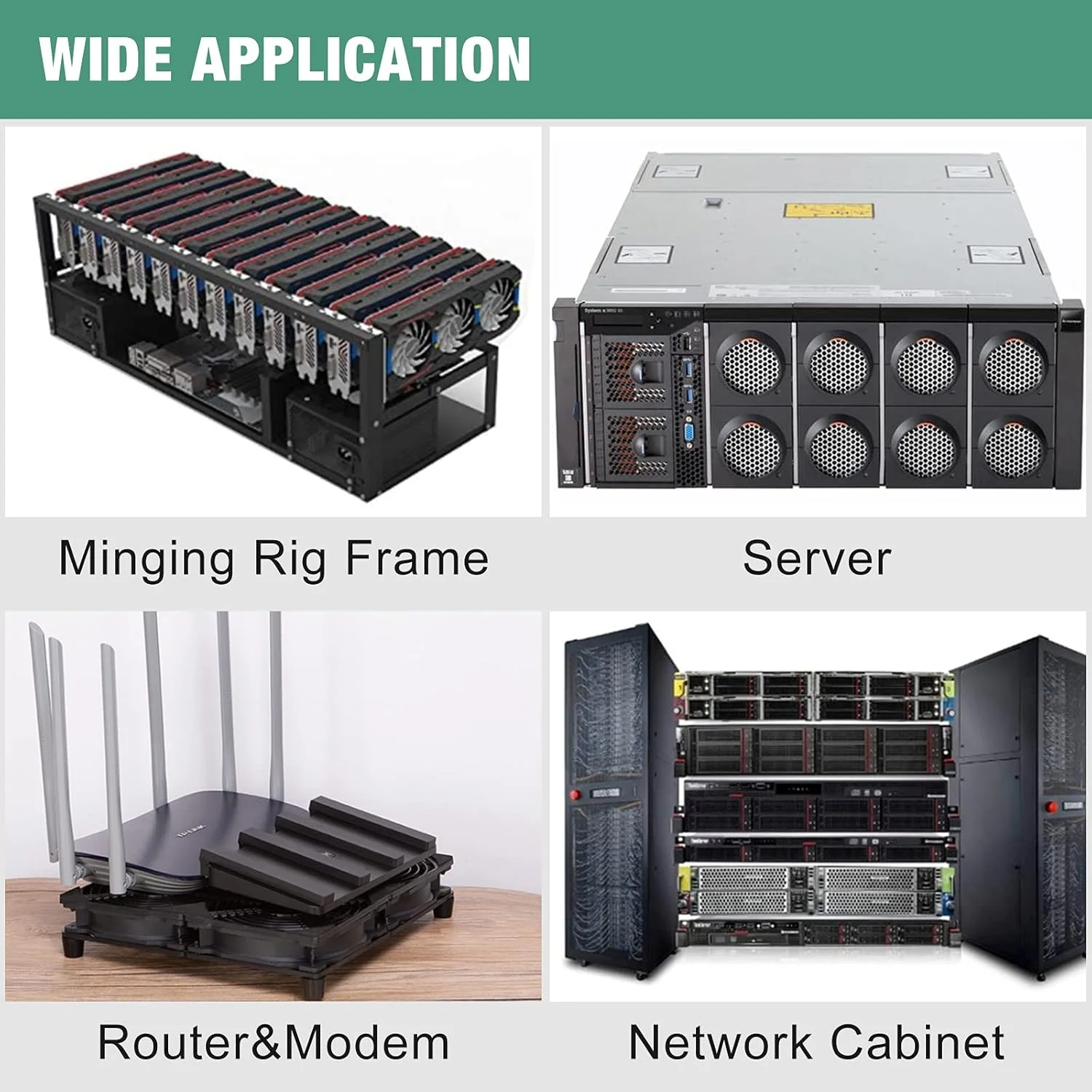 فن خنک کننده USB با ابعاد 4x120mm 240mm 5V برای روتر، رک، پروژه های صوتی و تصویری DIY، کابینت شبکه، خنک سازی سرور، ایستگاه کاری تجهیزات، دستگاه ماینینگ، پایه فن خنک کننده لپ تاپ