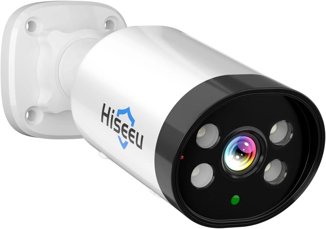 دوربین مداربسته سیمی 8 مگاپیکسلی AHD/TVI/CVI/XVI برای امنیت خانه، دید در شب واضح تا 30 متر، دوربین سیمی بولت آنالوگ TVL برای جایگزینی دوربین امنیتی داخلی و خارجی، 1 عدد