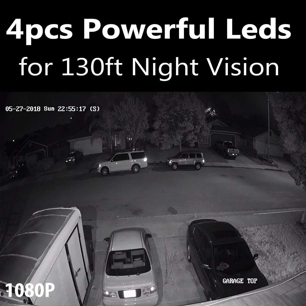 دوربین مداربسته امنیتی HD با سنسور Sony Exmor 1080P (TVI/AHD/CVI/1200tvl)، لنز زوم دستی 2.8-12 میلی‌متری، دوربین مداربسته دید در شب گلوله‌ای مناسب فضای باز برای نظارت تصویری