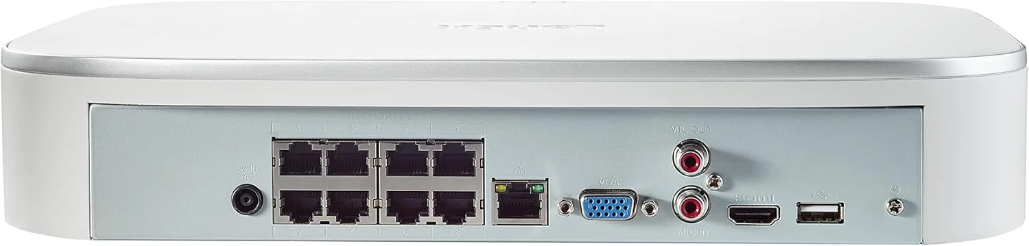 سیستم نظارتی 8 کاناله 4K لورکس N4K2-88BB با NVR فیوژن 4K مدل N842A82 با ظرفیت 2 ترابایت و 8 دوربین بولت 8 مگاپیکسلی E841CAB