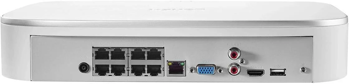 سیستم نظارتی 8 کاناله 4K لورکس N4K2-86WB با NVR فیوژن 2 ترابایتی 4K مدل N842A82 و 6 دوربین بولت سفید 8 مگاپیکسلی E841CA-E