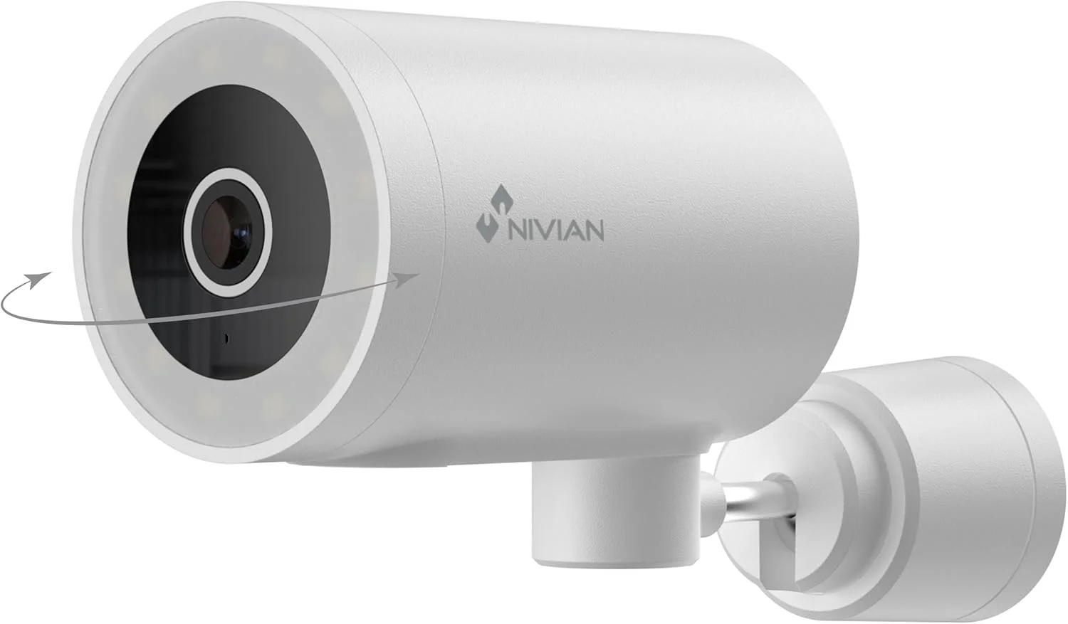 دوربین مداربسته وای فای نیمه 4K نیویان مدل (NVS-IPC-0H3-L) مناسب فضای باز، با دید در شب رنگی، پشتیبانی از الکسا و گوگل هوم و کنترل از طریق اپلیکیشن Tuya