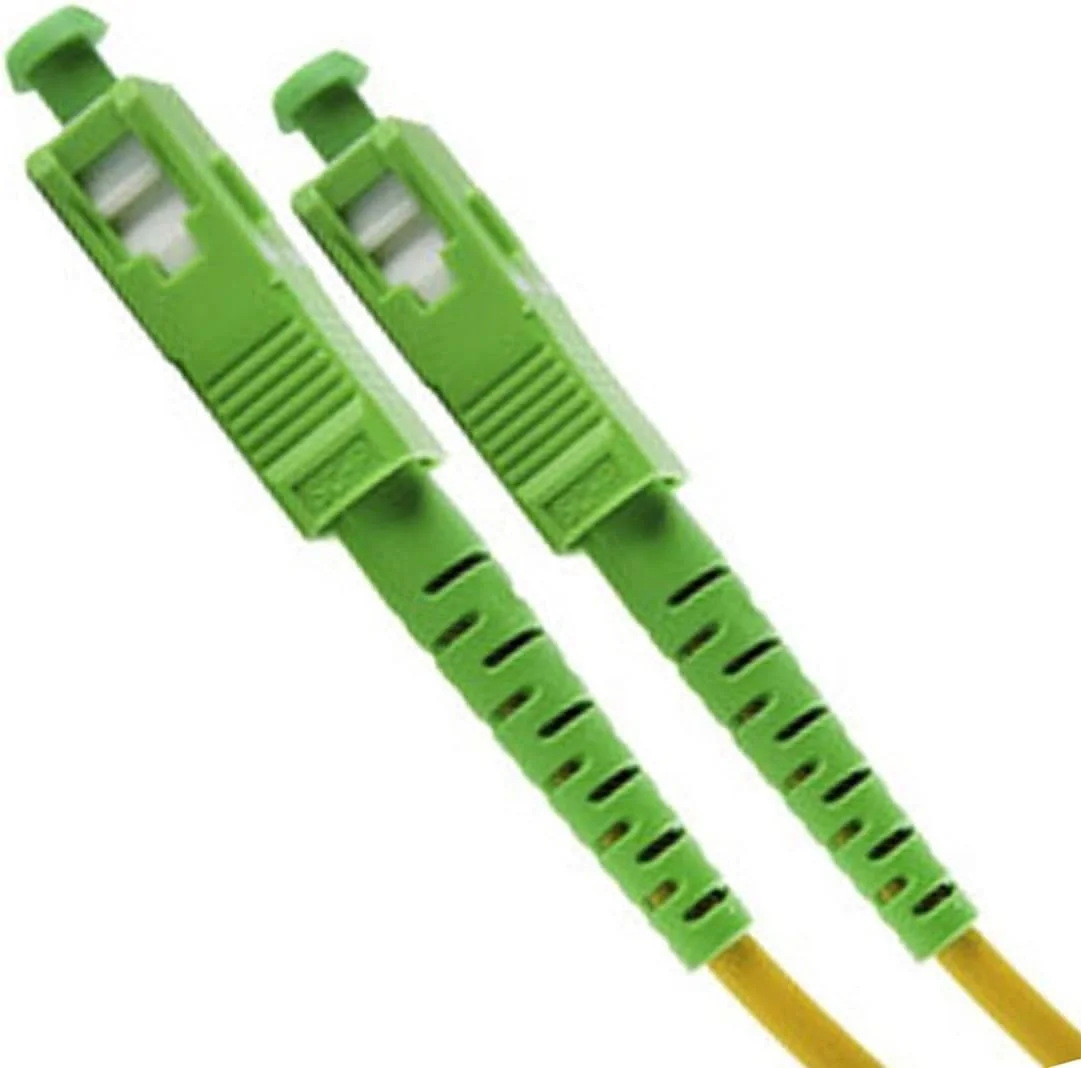 کابل فیبر نوری SC/APC به SC/APC با هسته 9/125 به طول 10 متر، سرعت بالا و تضعیف کم، ایده آل برای اتصالات شبکه و انتقال داده