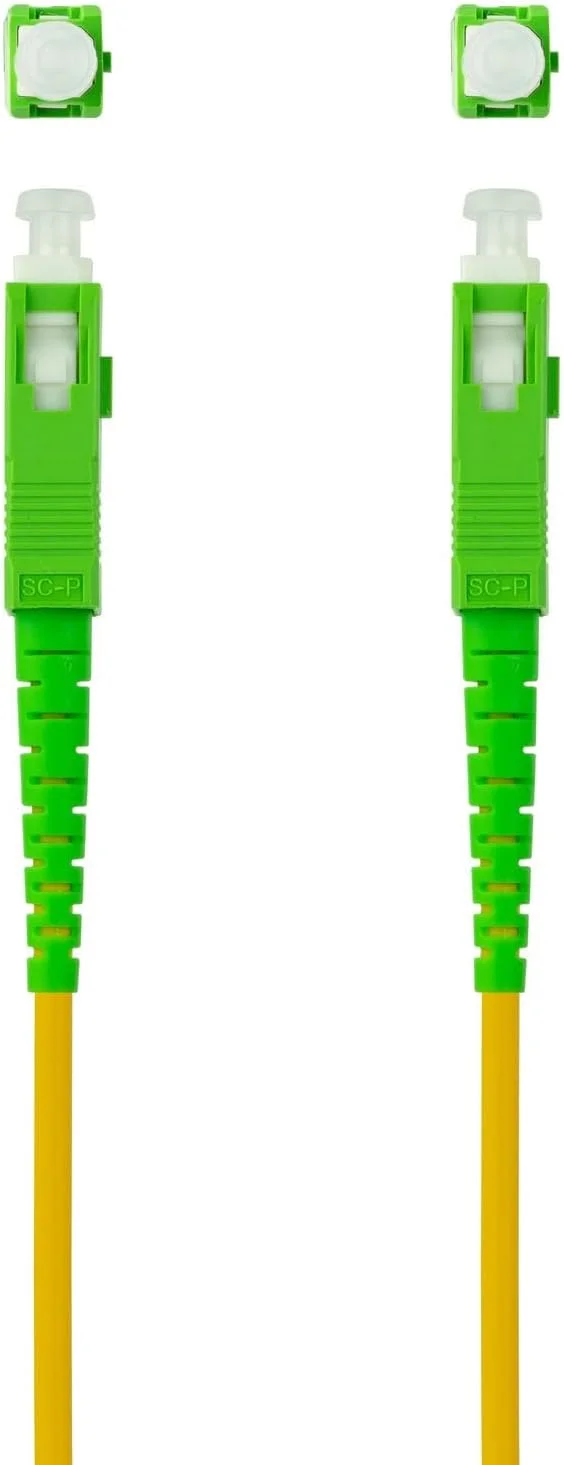 کابل فیبر نوری سینگل مود SC/APC-SC/APC با روکش LSZH (هالوژن صفر دود کم) زرد رنگ به طول 80 متر. ایده آل برای سیستم های مخابراتی که نیاز به قدیمی دارند