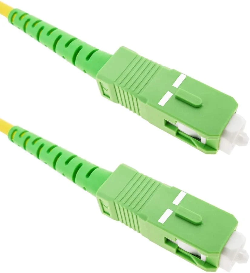 کابل فیبر نوری سینگل مود سیمپلکس SC/APC نه بر صد و بیست و پنج سه متری