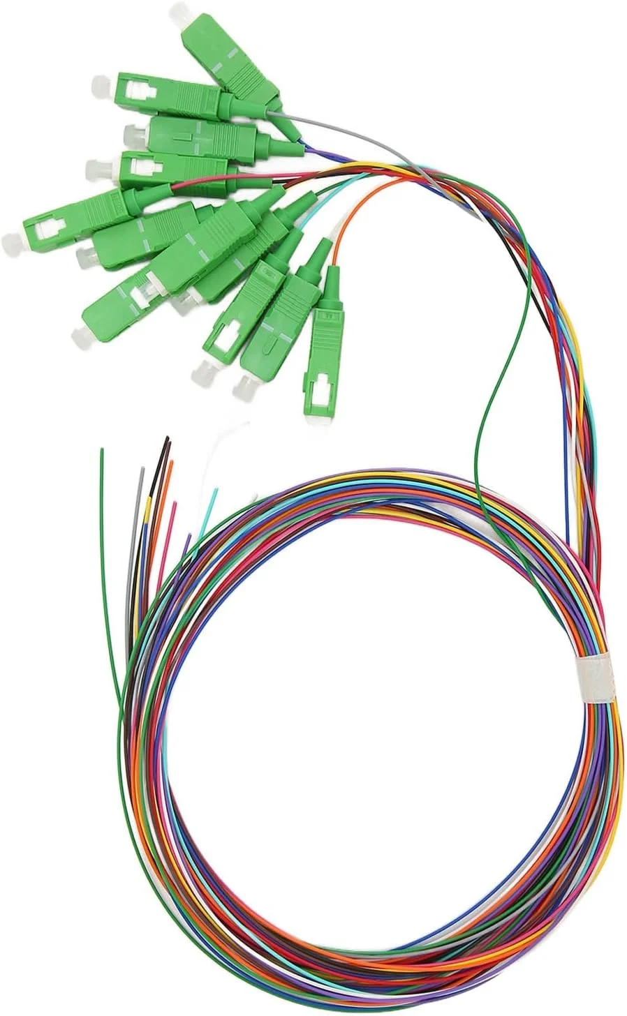 کابل فیبر نوری، کابل های فیبر نوری 12 رشته SC 12 رنگ سینگل مود فیبر نوری پیگتیل 1.5 متری کابل فیبر نوری برای جوشکاری کابل فیبر نوری، کابل های فیبر نوری 12 رشته SC 12 رنگ سینگل مود فیبر نوری پیگتیل 1.5 متری کابل فیبر نوری برای جوشکاری