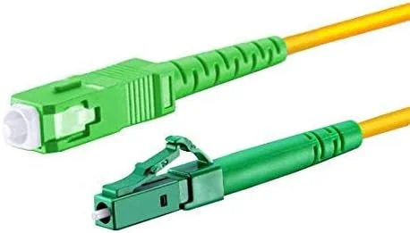 کابل فیبر نوری - 7 متر OS2 زرد، LC/APC به SC/APC نر، سیمپلکس 9/125