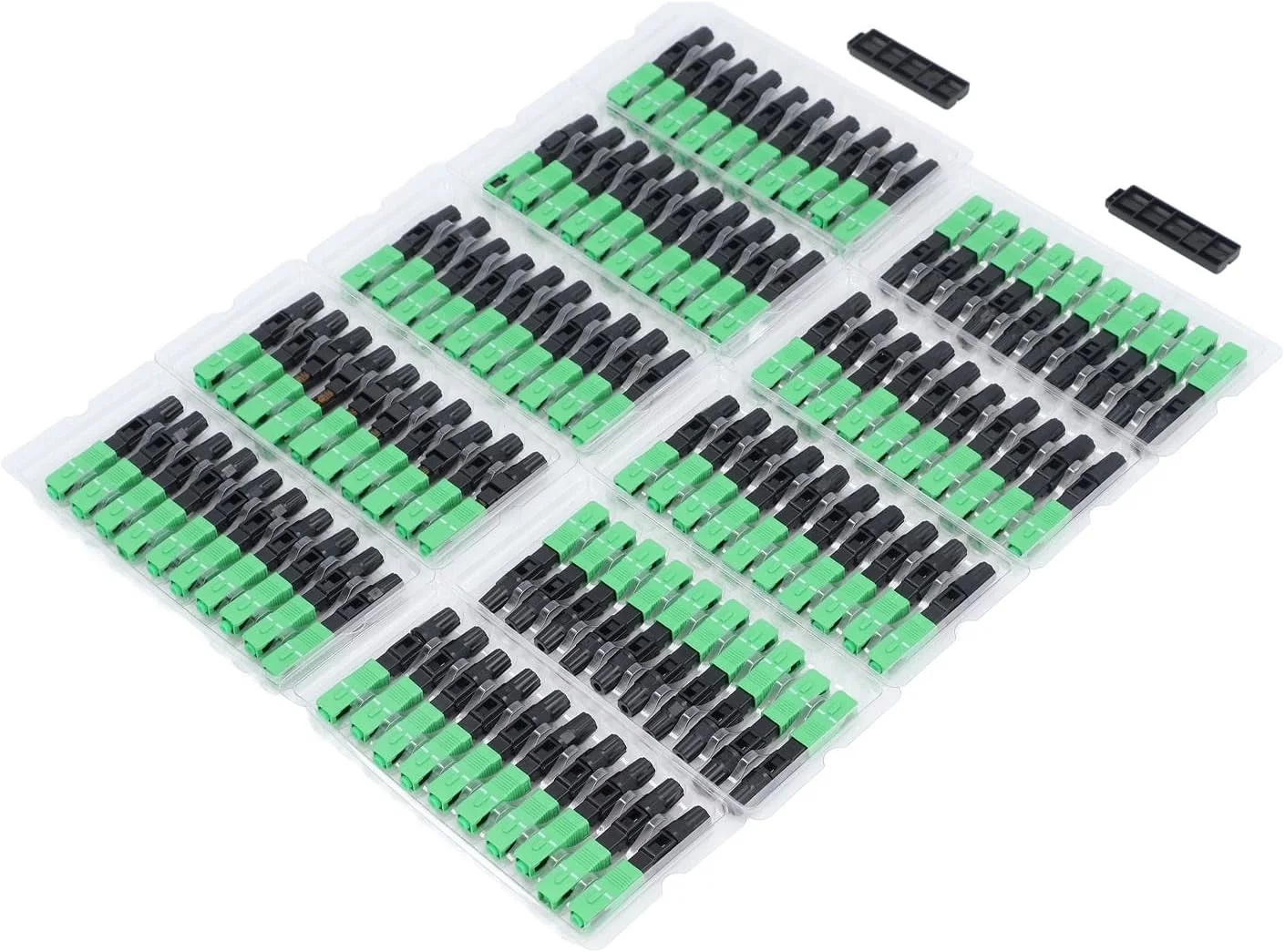 اتصال سریع کابل فیبر نوری SC UPC سر مربعی از جنس ABS برای نظارت امنیتی