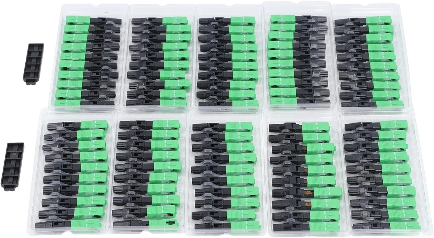 اتصال سریع کابل فیبر نوری SC UPC سر مربعی از جنس ABS برای نظارت امنیتی