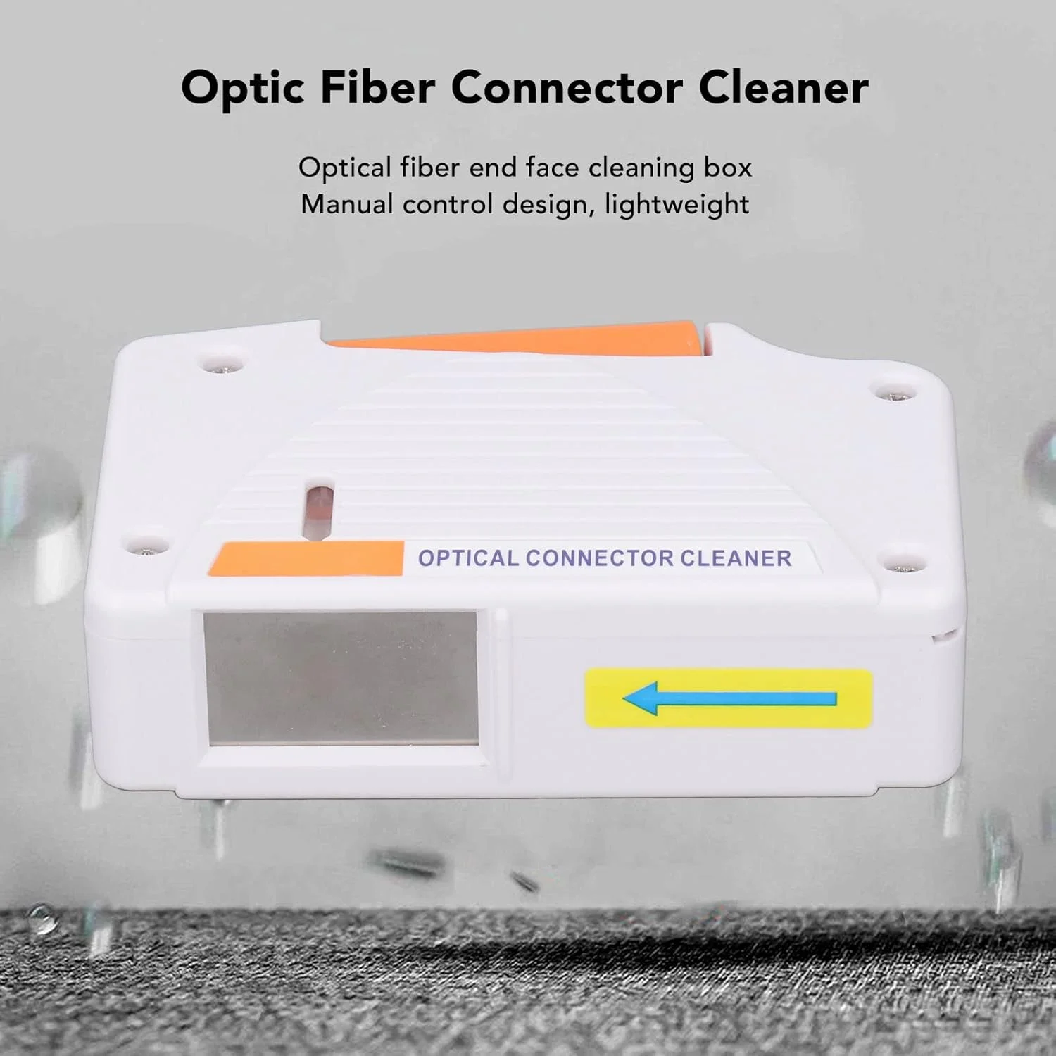 دستگاه تمیز کننده کانکتور فیبر نوری Cryfokt، تمیز کننده قابل حمل کانکتور فیبر نوری برای کانکتورهای LC, SC, FC, ST, MU, MTP, MPO, D4, DIN، جعبه تمیز کننده فیبر نوری، بیش از 550 بار تمیز می کند