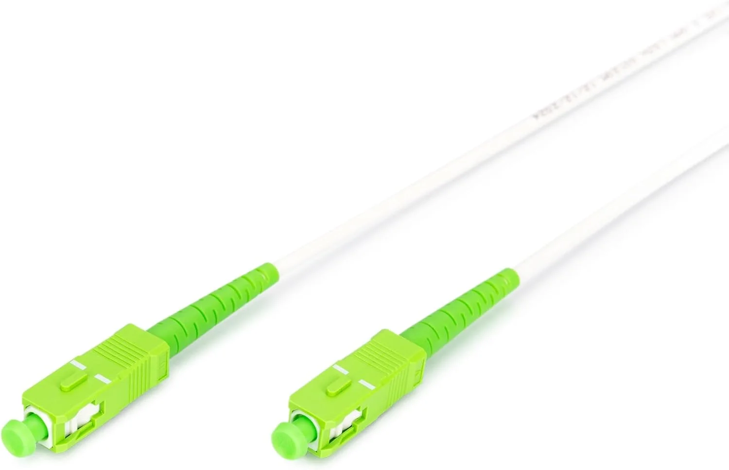 کابل فیبر نوری DIGITUS OS2-10m - SC/APC به SC/APC - زره دار - کابل فیبر نوری سیمپلکس - کابل LAN فیبر تک حالته SM - نوع فیبر: 9/125µ - سفید