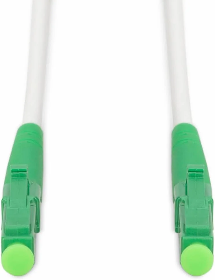 کابل فیبر نوری DIGITUS OS2-10m - LC/APC به LC/APC - زره پوش - کابل فیبر نوری سیمپلکس - کابل LAN فیبر تک حالته SM - نوع فیبر: 9/125µ - LSZH - سفید