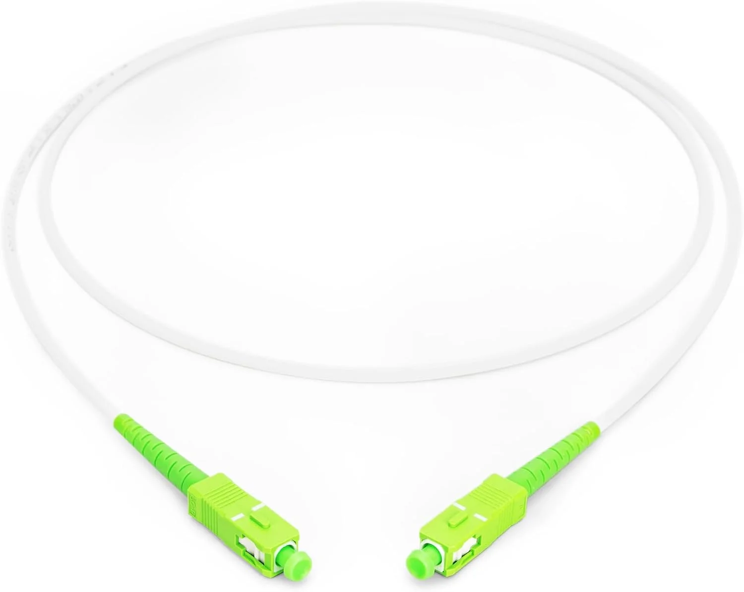 کابل فیبر نوری DIGITUS OS2-20 متری - SC/APC به SC/APC - زره پوش - کابل فیبر نوری سیمپلکس - کابل LAN فیبر تک حالته SM - نوع فیبر: 9/125 µ - سفید