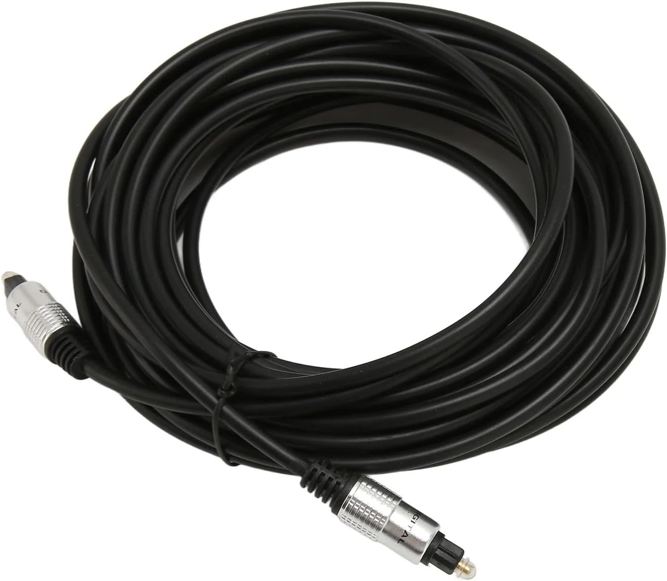 کابل فیبر نوری صدای دیجیتال Cryfokt، مقاوم در برابر سایش، سبک وزن، با روکش طلایی و بدنه آلیاژ آلومینیوم برای تلویزیون (10 متر) کابل فیبر نوری صدای دیجیتال Cryfokt، مقاوم در برابر سایش، سبک وزن، با روکش طلایی و بدنه آلیاژ آلومینیوم برای تلویزیون (10 متر)