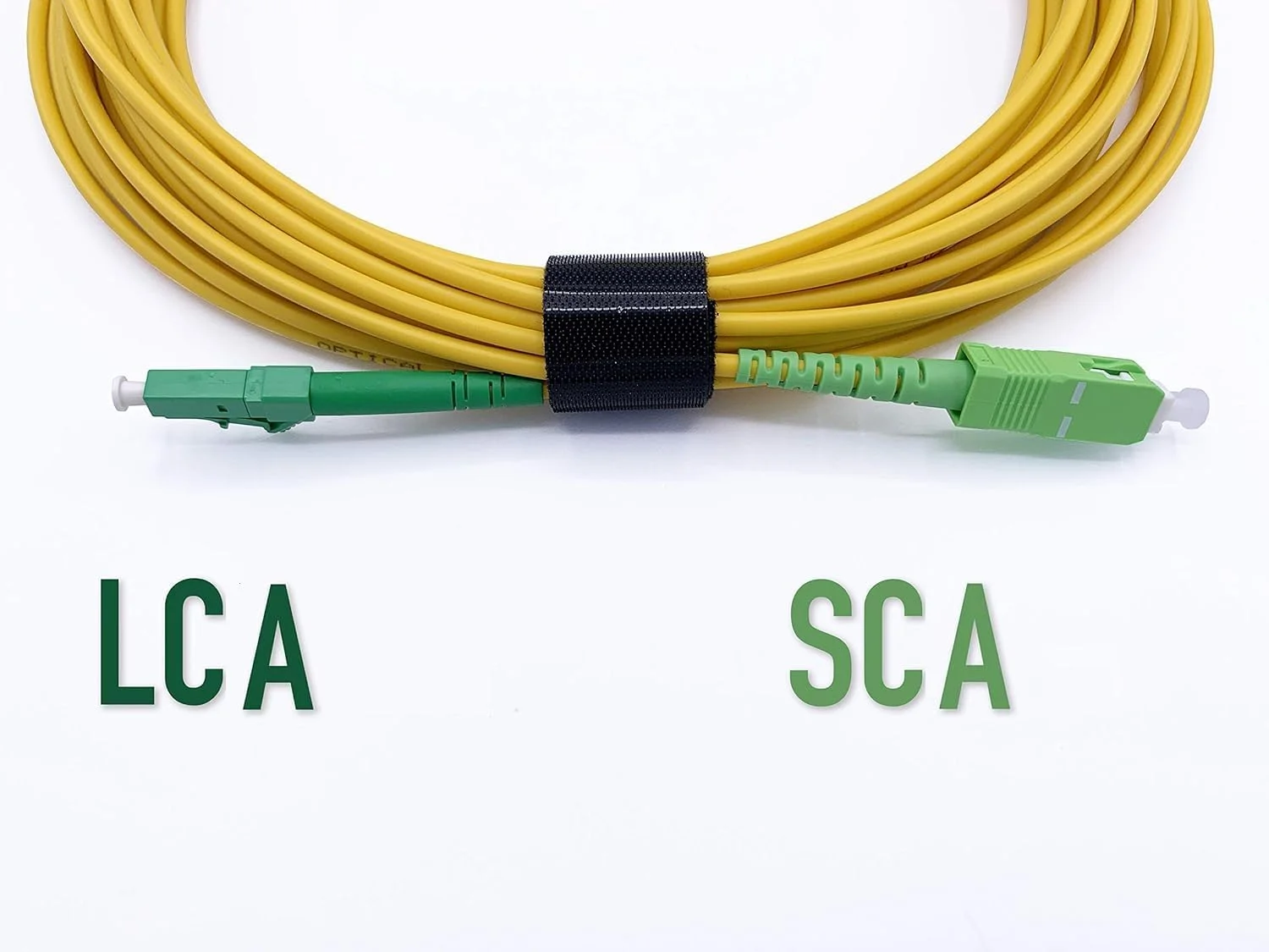 کابل فیبر نوری الفکم SC/APC به LC/APC سینگل مود سیمپل LSZH، زرد (2 متر) کابل فیبر نوری الفکم SC/APC به LC/APC سینگل مود سیمپل LSZH، زرد (2 متر)