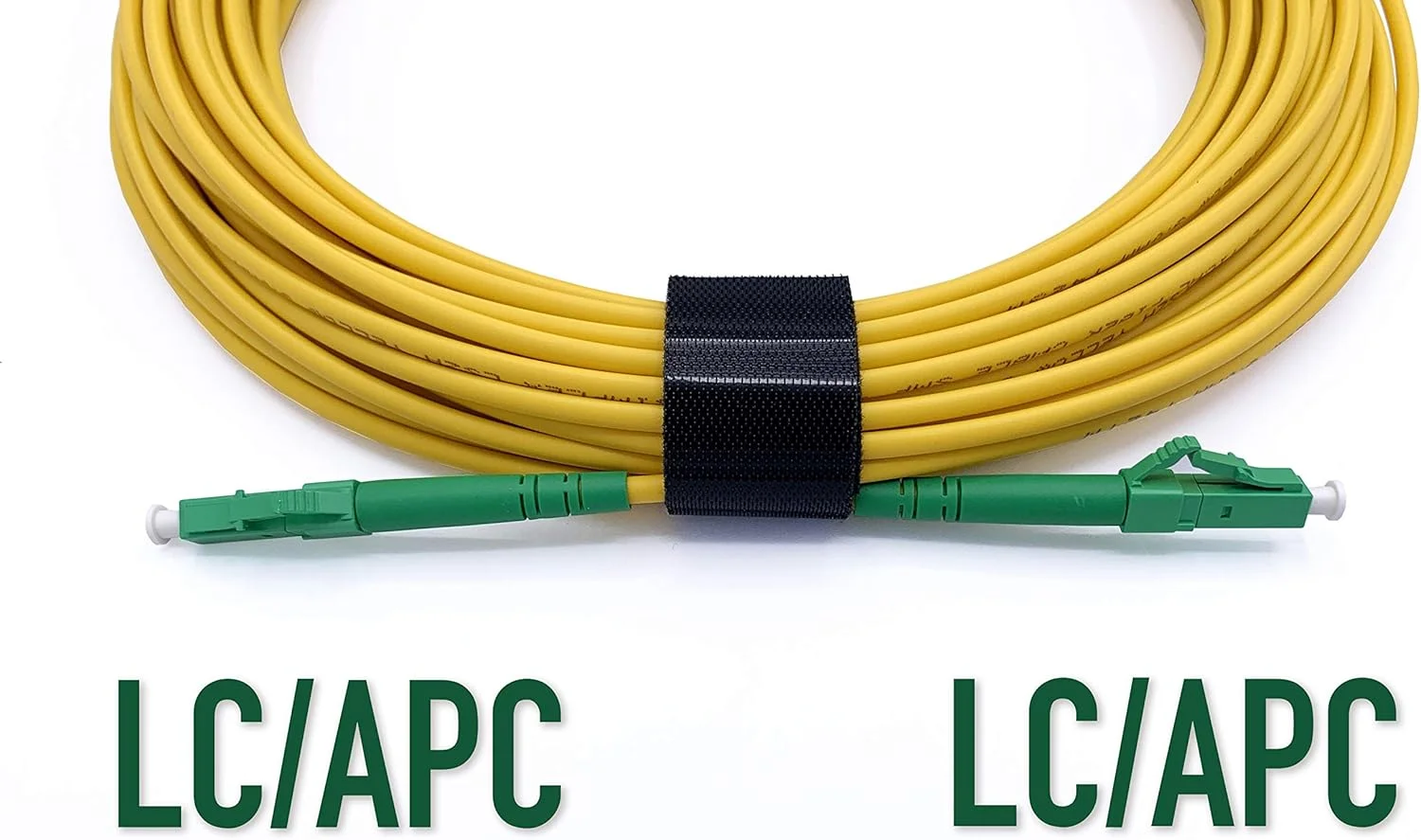 کابل فیبر نوری Elfcam® LC/APC به LC/APC سینگل مود OS2 9/125μm LSZH، زرد (20 متر)