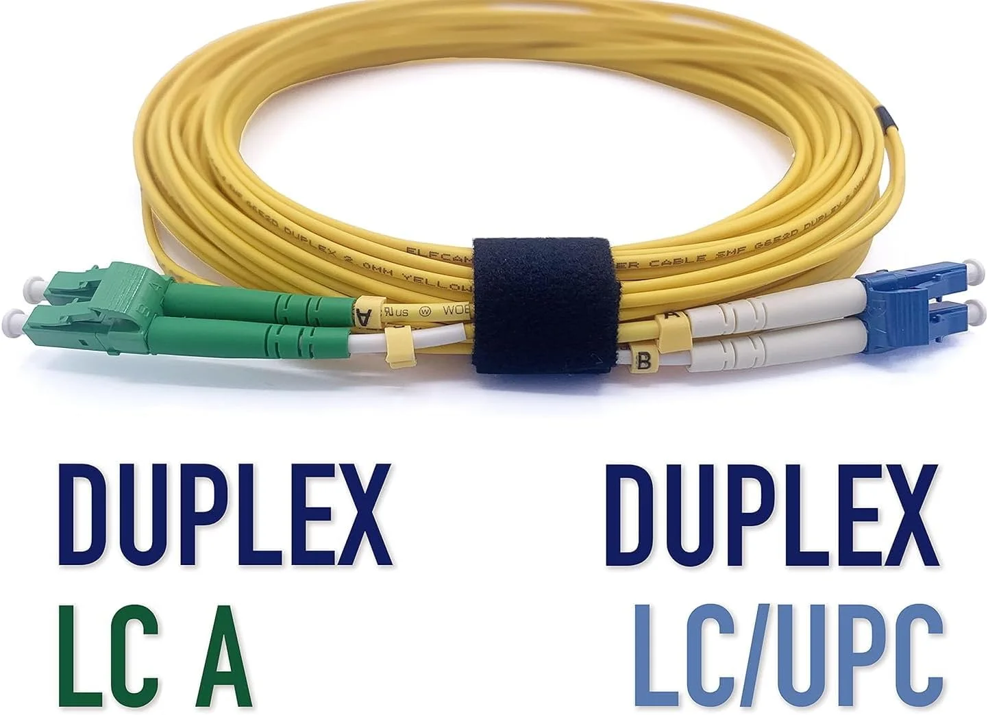کابل فیبر نوری Elfcam® LC/APC به LC/UPC دوبلکس سینگل مود، 9/125μm OS2 LSZH (10 متری) کابل فیبر نوری Elfcam® LC/APC به LC/UPC دوبلکس سینگل مود، 9/125μm OS2 LSZH (10 متری)
