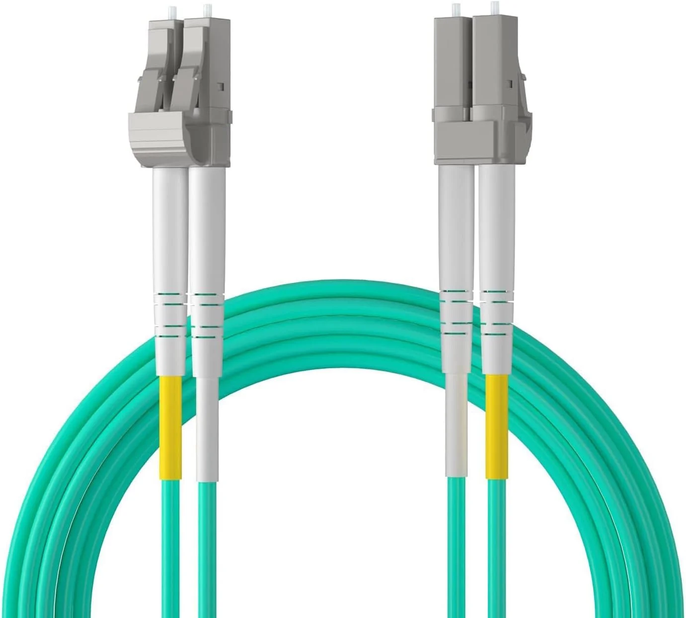 کابل فیبر نوری LC به LC، ۲۵ متری، OM3، دوپلکس مالتی مود 50/125 برای فرستنده و گیرنده 1G SFP/10Gb SFP+ - ipolex