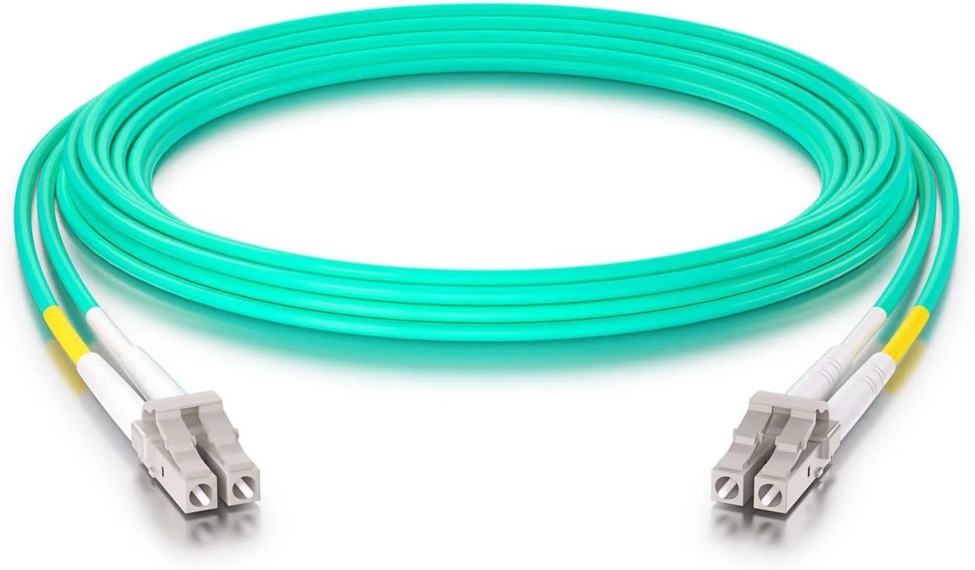 کابل فیبر نوری LC به LC، ۲۵ متری، OM3، دوپلکس مالتی مود 50/125 برای فرستنده و گیرنده 1G SFP/10Gb SFP+ - ipolex