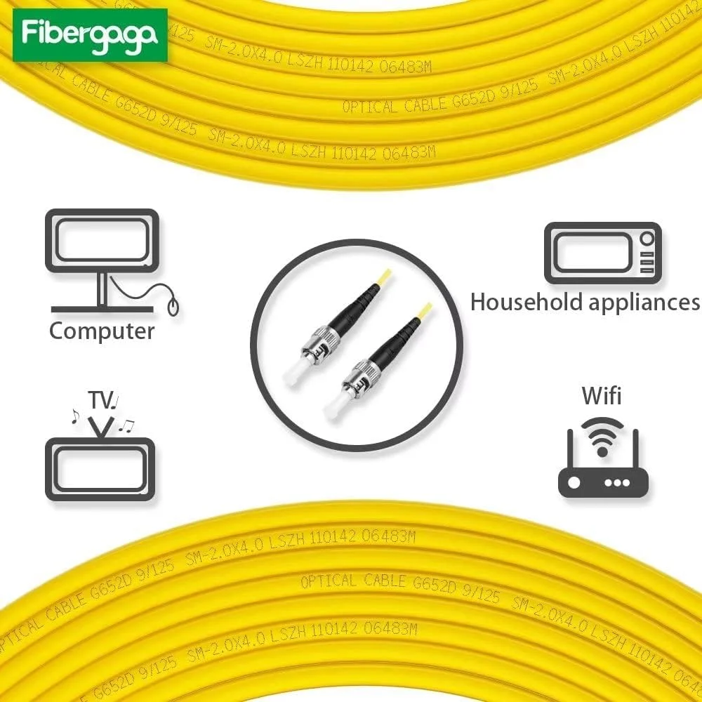 کابل فیبر نوری سینگل مود OS2 ST/UPC به ST/UPC به طول 50 متر، سیمپلکس، انتخاب طول: 0.5 متر تا 30 متر، قطر کابل 2.0 میلی متر، سازگار با OS1/OS2 کابل فیبر نوری سینگل مود OS2 ST/UPC به ST/UPC به طول 50 متر، سیمپلکس، انتخاب طول: 0.5 متر تا 30 متر، قطر کابل 2.0 میلی متر، سازگار با OS1/OS2