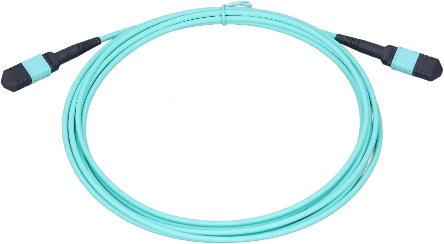 کابل فیبر نوری 10 گیگابیتی 12 هسته ای با انتقال سریع، کابل پچ فیبر نوری چند حالته برای سیستم ارتباطی فیبر نوری