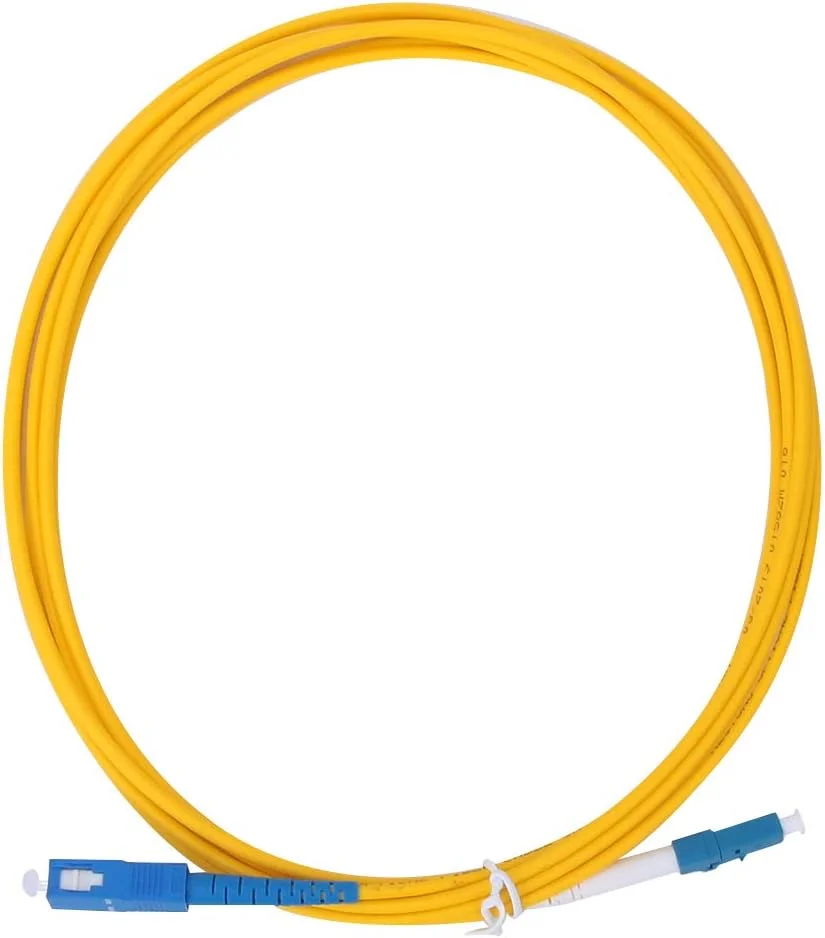 کابل فیبر نوری 3 متری زرد رنگ GLOGLOW با فرول سرامیکی برای دسترسی و انتقال داده