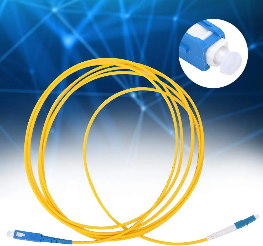 کابل فیبر نوری 3 متری زرد رنگ GLOGLOW با فرول سرامیکی برای دسترسی و انتقال داده کابل فیبر نوری 3 متری زرد رنگ GLOGLOW با فرول سرامیکی برای دسترسی و انتقال داده
