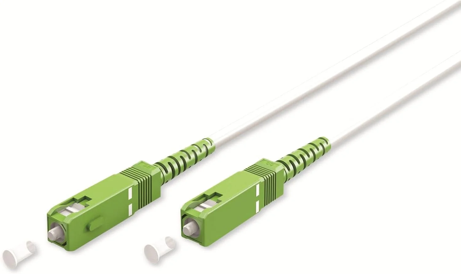 کابل فیبر نوری goobay 59606 (FTTH) / سینگل مود (OS2) سیمپلکس / SC APC (8°) نری به SC-APC (8°) نری / کابل موج نور / 30 متر