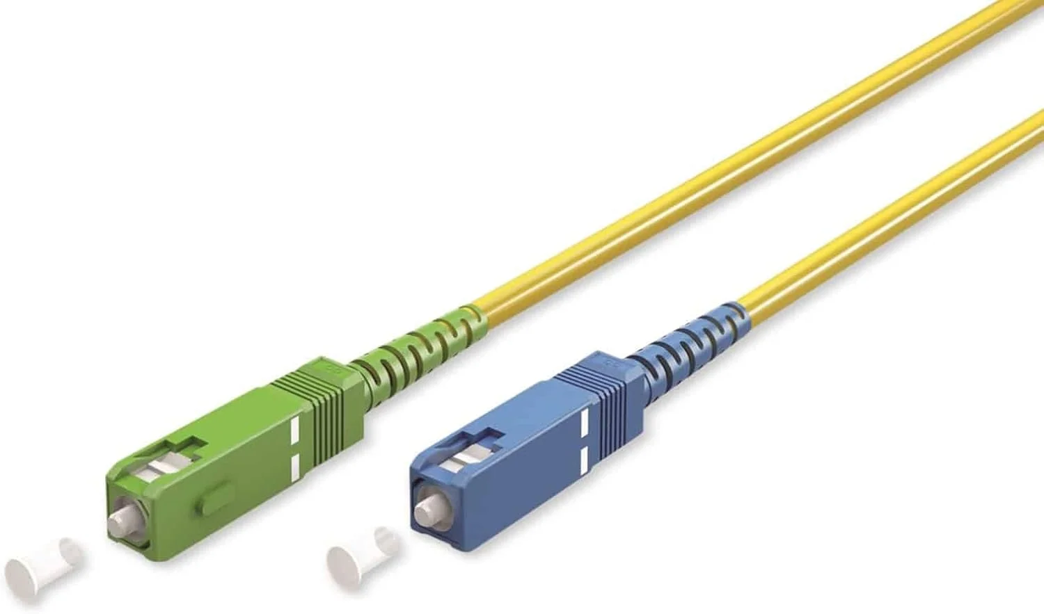 کابل فیبر نوری goobay 59659 (FTTH) / سینگل مود (OS2) سیمپلکس / SC APC (8°) نری به SC-UPC (8°) نری / کابل موج نور / 2 متر