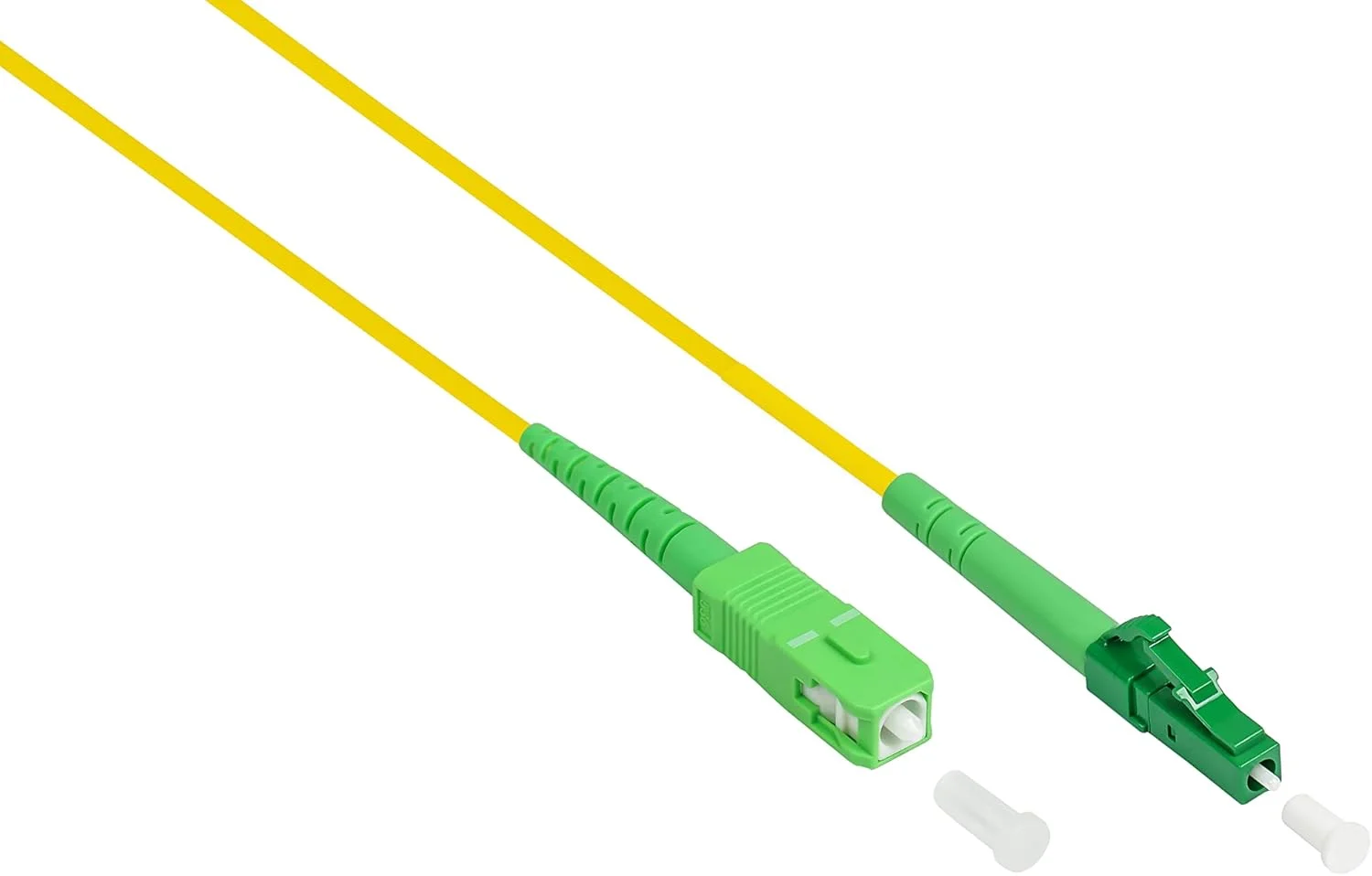 کابل فیبر نوری OS2 Good Connections - سیمپلکس - نر LC (APC) به SC (APC) - سینگل مود 9/125 - کابل پچ فیبر نوری برای FTTH/FTTB/FTTx/FritzBox/Router - 10 متر