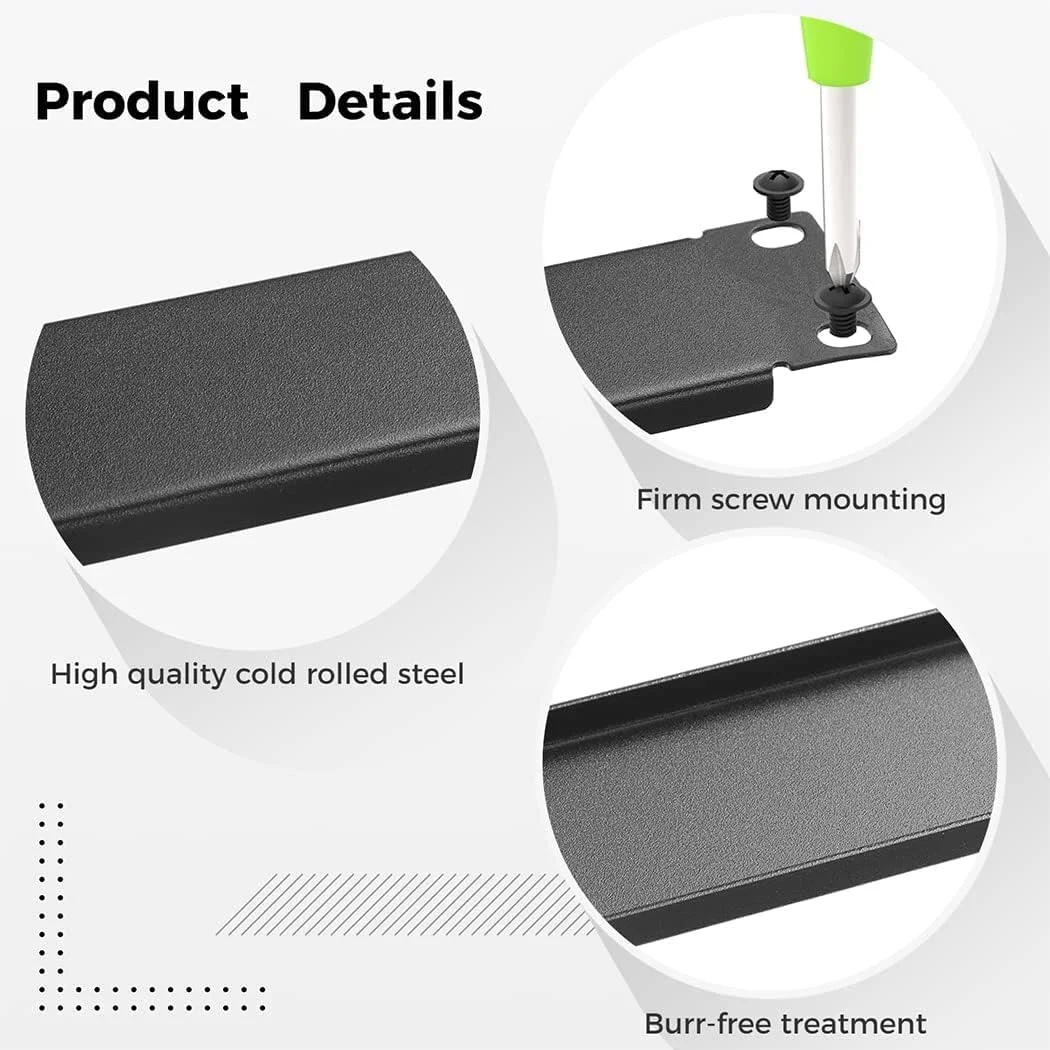 پنل خالی 1U تریفی، 5 عدد پنل فلزی برای نصب در رک، مناسب برای کابینت/محفظه/کابینت شبکه رک سرور 19 اینچی، رنگ: مشکی.