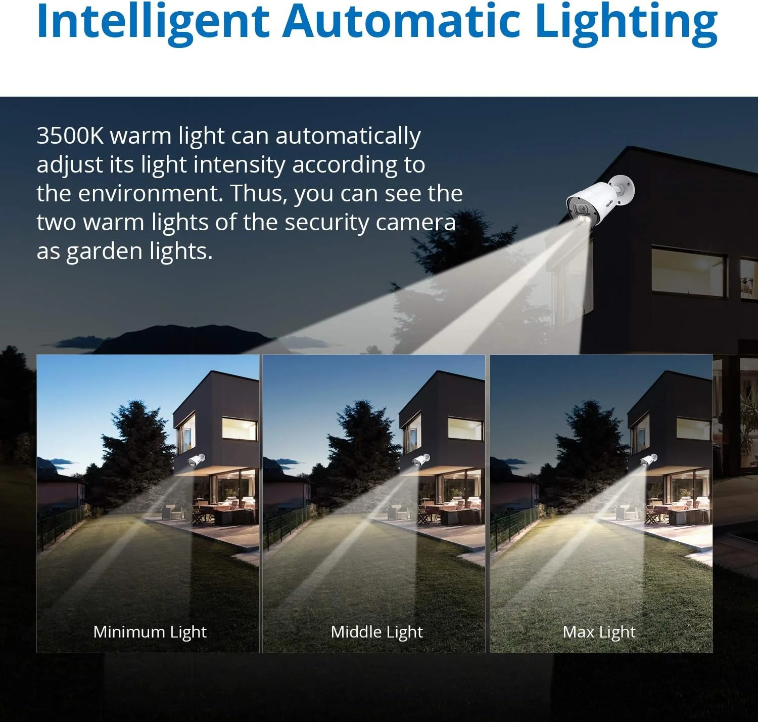 دوربین مداربسته دید در شب رنگی کامل SANNCE 1080P، دوربین امنیتی گلوله ای HD-TVI با زاویه دید عریض 2.0 مگاپیکسلی با 2 چراغ گرم داخلی، مناسب برای استفاده در داخل و خارج از خانه، دید در شب رنگی کامل و واضح تا 30 متر، بسته 4 عددی