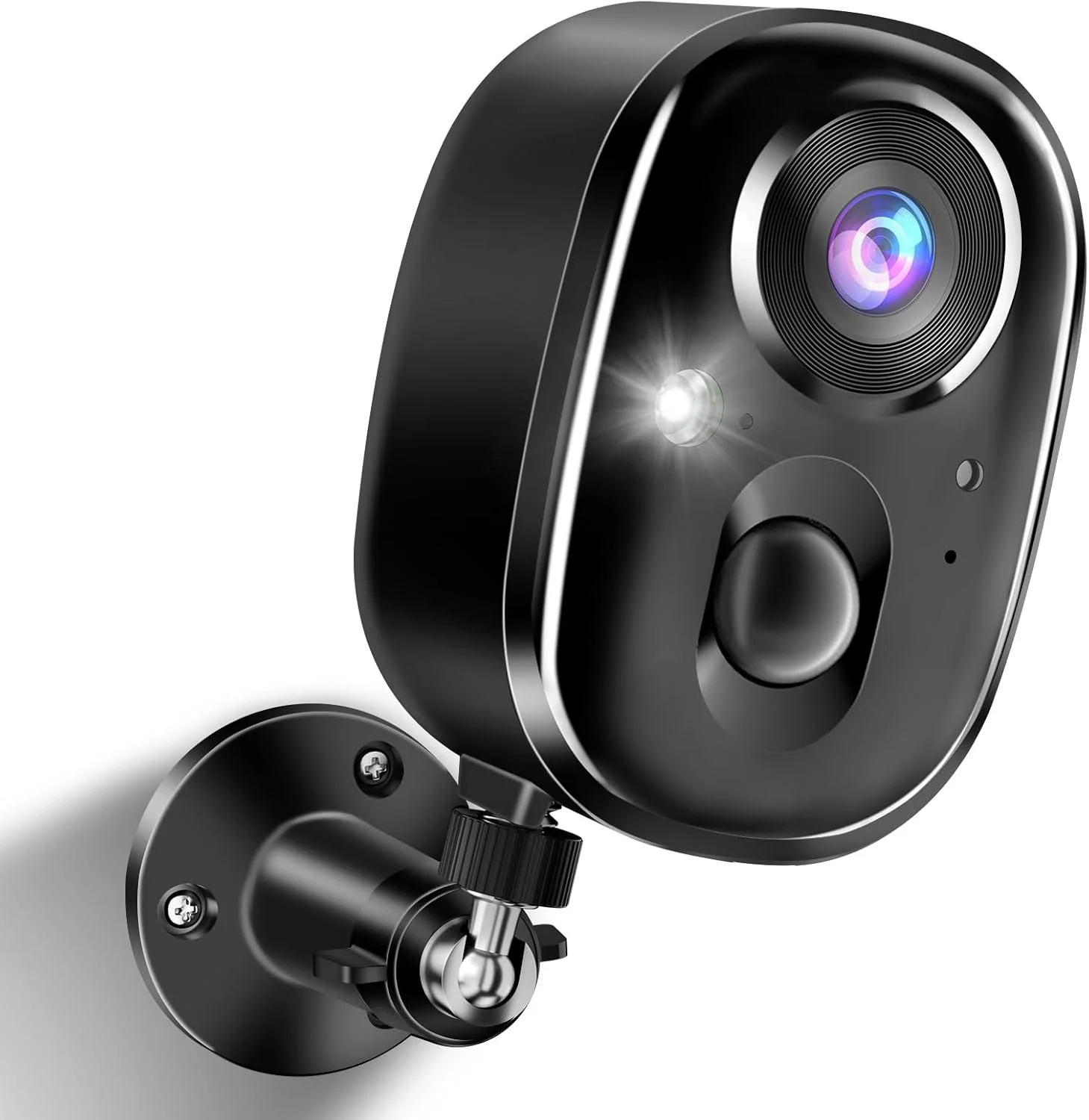 دوربین امنیتی بی سیم فضای باز 2K با باتری، دید در شب رنگی، دوربین وای فای داخلی، ارتباط دو طرفه، تشخیص حرکت، آلارم نورافکن، ذخیره سازی SD/Cloud برای امنیت خانه، حیاط، کودکان، حیوانات خانگی، ضد آب