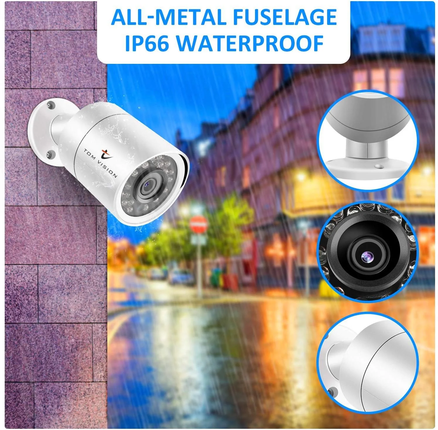 کیت دوربین مداربسته 4 کانال Tomvision AHD 2 مگاپیکسل/720P، سیستم ضبط امنیتی مداربسته، شامل 4 عدد دوربین بولت خارجی و سیستم هشدار ابری P2P برای امنیت خانه (4 کانال (بدون هارد دیسک)، 4 دوربین خارجی) کیت دوربین مداربسته 4 کانال Tomvision AHD 2 مگاپیکسل/720P، سیستم ضبط امنیتی مداربسته، شامل 4 عدد دوربین بولت خارجی و سیستم هشدار ابری P2P برای امنیت خانه (4 کانال (بدون هارد دیسک)، 4 دوربین خارجی)