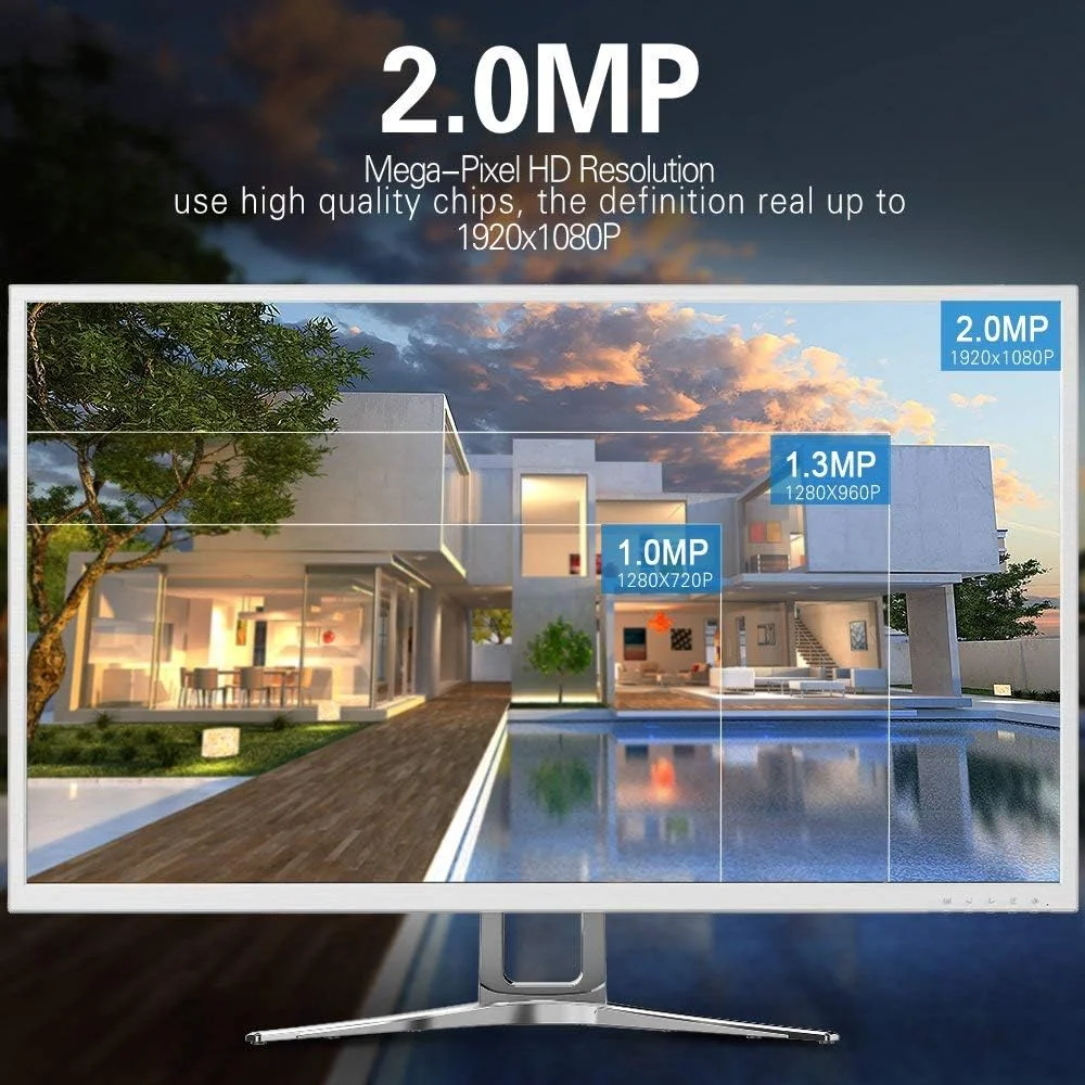 کیت دوربین مداربسته AHD چهار کاناله Tomvision با هارد دیسک 1000 گیگابایتی برای ضبط 2.0 مگاپیکسل/1080P سیستم امنیتی مداربسته، کیت مداربسته شامل 4 عدد دوربین بولت ضد آب IP66 مناسب فضای باز و سیستم هشدار ابری P2P برای امنیت خانه کیت دوربین مداربسته AHD چهار کاناله Tomvision با هارد دیسک 1000 گیگابایتی برای ضبط 2.0 مگاپیکسل/1080P سیستم امنیتی مداربسته، کیت مداربسته شامل 4 عدد دوربین بولت ضد آب IP66 مناسب فضای باز و سیستم هشدار ابری P2P برای امنیت خانه