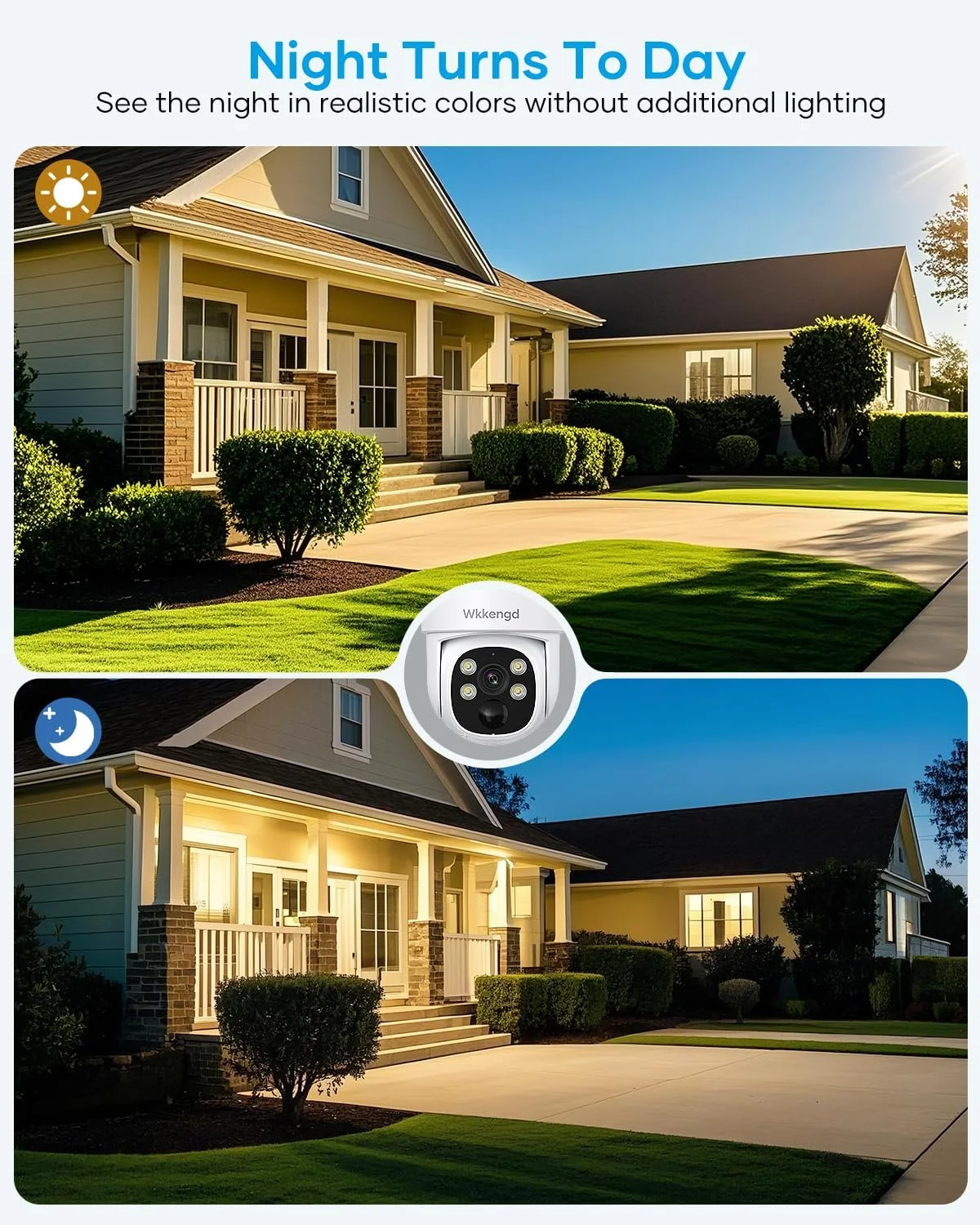دوربین های امنیتی خورشیدی بی سیم Wkkengd برای فضای باز، سیستم دوربین های PTZ امنیتی خانگی با باتری، هارد دیسک 1 ترابایتی، دید در شب رنگی 2K، تشخیص هوش مصنوعی، 5G و 2.4G دوربین های امنیتی خورشیدی بی سیم Wkkengd برای فضای باز، سیستم دوربین های PTZ امنیتی خانگی با باتری، هارد دیسک 1 ترابایتی، دید در شب رنگی 2K، تشخیص هوش مصنوعی، 5G و 2.4G