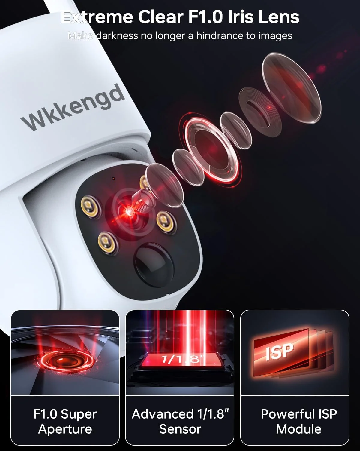 دوربین های امنیتی خورشیدی بی سیم Wkkengd برای فضای باز، سیستم دوربین های PTZ امنیتی خانگی با باتری، هارد دیسک 1 ترابایتی، دید در شب رنگی 2K، تشخیص هوش مصنوعی، 5G و 2.4G دوربین های امنیتی خورشیدی بی سیم Wkkengd برای فضای باز، سیستم دوربین های PTZ امنیتی خانگی با باتری، هارد دیسک 1 ترابایتی، دید در شب رنگی 2K، تشخیص هوش مصنوعی، 5G و 2.4G