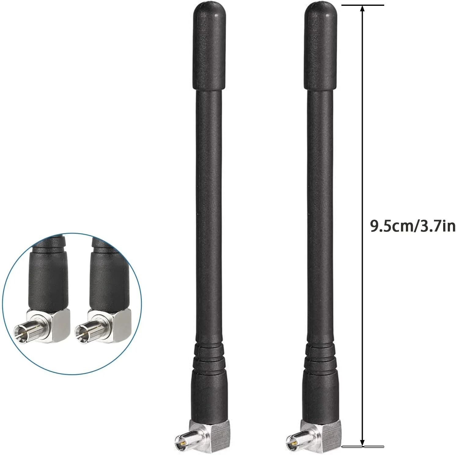 آنتن 4G ای‌ام‌تی‌ای‌ام 3dBi اکسترنال TS9 سازگار با روتر وای‌فای همراه 4G MiFi (بسته 2 عددی)