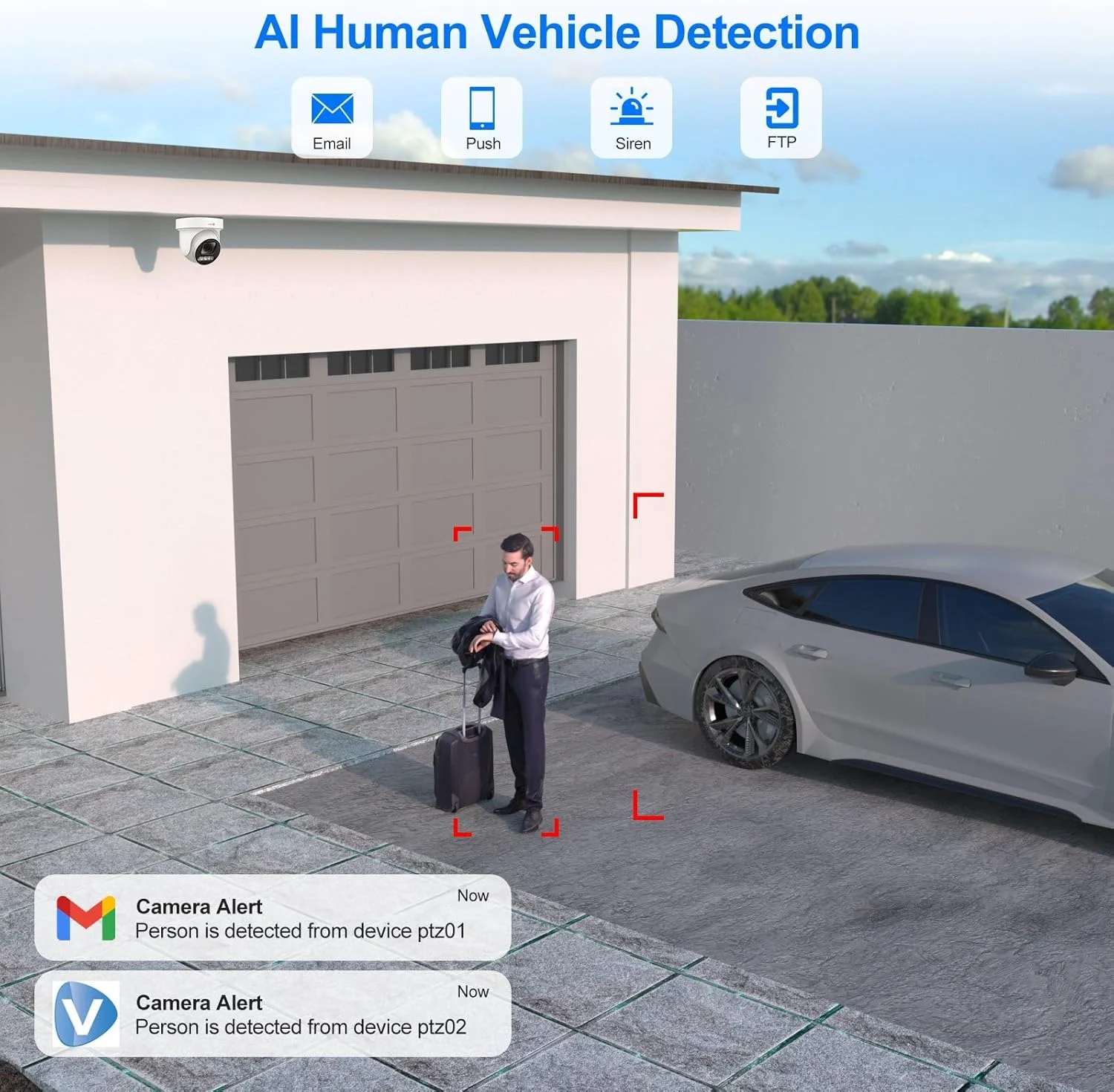 دوربین امنیتی تحت شبکه 6 مگاپیکسلی PoE PTZ انپویز مناسب فضای باز، زوم اپتیکال 5X با لنز 2.7~13.5mm، دوربین IP با قابلیت چرخش، تشخیص انسان و وسیله نقلیه با هوش مصنوعی، آلارم نور و صدا، قابلیت مکالمه دو طرفه، دارای درگاه کارت SD و استاندارد IP66 ضد آب دوربین امنیتی تحت شبکه 6 مگاپیکسلی PoE PTZ انپویز مناسب فضای باز، زوم اپتیکال 5X با لنز 2.7~13.5mm، دوربین IP با قابلیت چرخش، تشخیص انسان و وسیله نقلیه با هوش مصنوعی، آلارم نور و صدا، قابلیت مکالمه دو طرفه، دارای درگاه کارت SD و استاندارد IP66 ضد آب