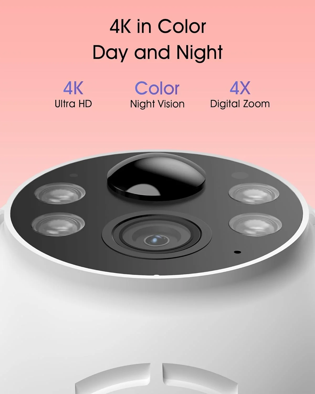 دوربین امنیتی خورشیدی 4K ANRAN بی سیم - PTZ 360 درجه، دید در شب رنگی 8 مگاپیکسلی، دوربین وای فای با باتری و تشخیص PIR، صدای دو طرفه، بدون نیاز به سیم کشی، سازگار با الکسا دوربین امنیتی خورشیدی 4K ANRAN بی سیم - PTZ 360 درجه، دید در شب رنگی 8 مگاپیکسلی، دوربین وای فای با باتری و تشخیص PIR، صدای دو طرفه، بدون نیاز به سیم کشی، سازگار با الکسا