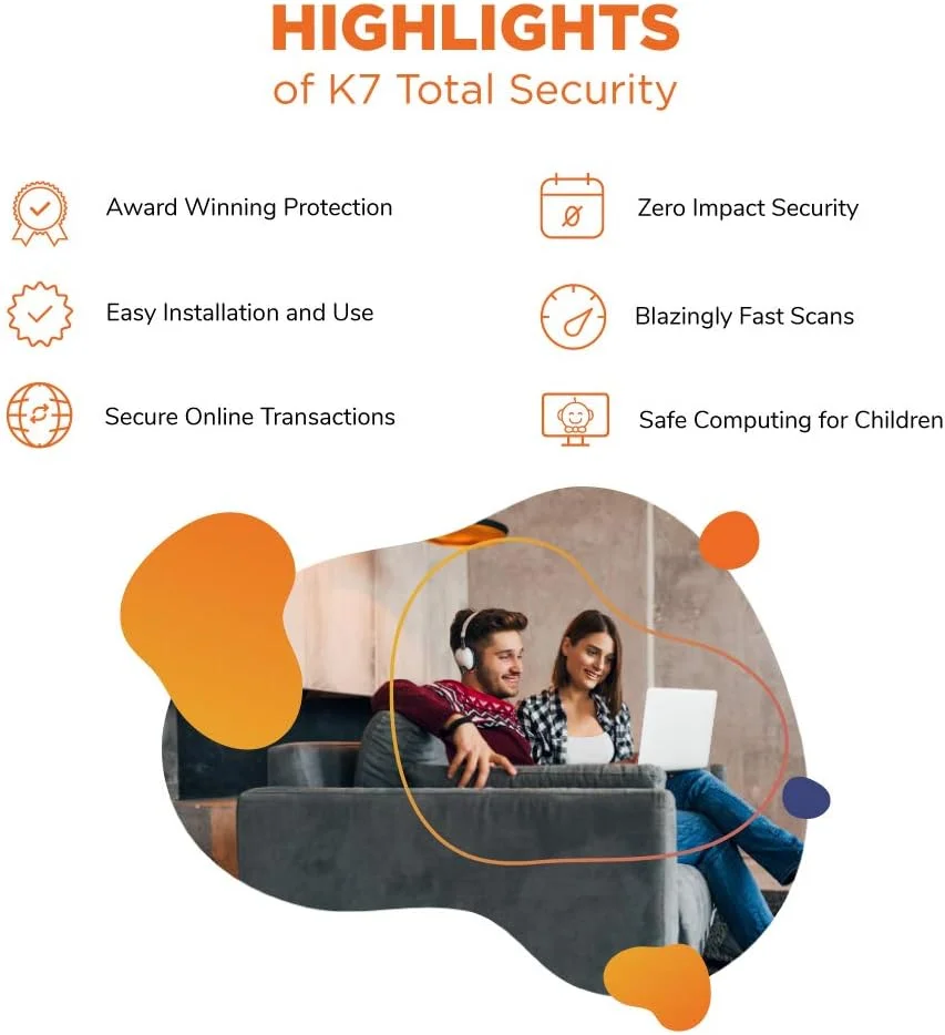 آنتی ویروس K7 Total Security 2025 برای لپ تاپ/کامپیوتر ویندوزی | 2 کاربر، 1 سال | آنتی ویروس، امنیت اینترنت، امنیت داده، محافظت در برابر تهدیدات آنتی ویروس K7 Total Security 2025 برای لپ تاپ/کامپیوتر ویندوزی | 2 کاربر، 1 سال | آنتی ویروس، امنیت اینترنت، امنیت داده، محافظت در برابر تهدیدات