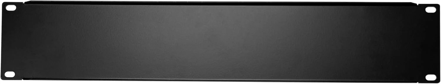 پنل رک خالی 2U برای محفظه رک مونت 19 اینچی و کابینت های شبکه (مشکی، 2 عددی)