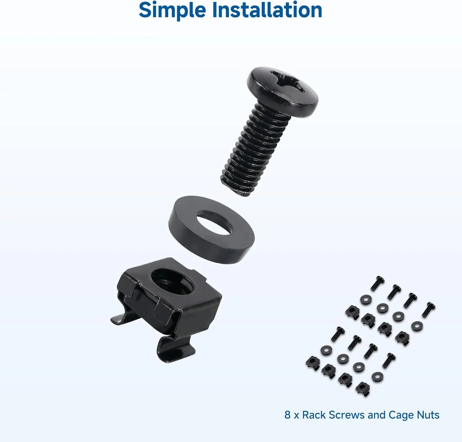 پنل های خالی 1U Cable Matters، بسته 2 عددی، پنل فاصله دهنده رک 1U برای کابینت رک سرور 19 اینچی، مشکی پنل های خالی 1U Cable Matters، بسته 2 عددی، پنل فاصله دهنده رک 1U برای کابینت رک سرور 19 اینچی، مشکی