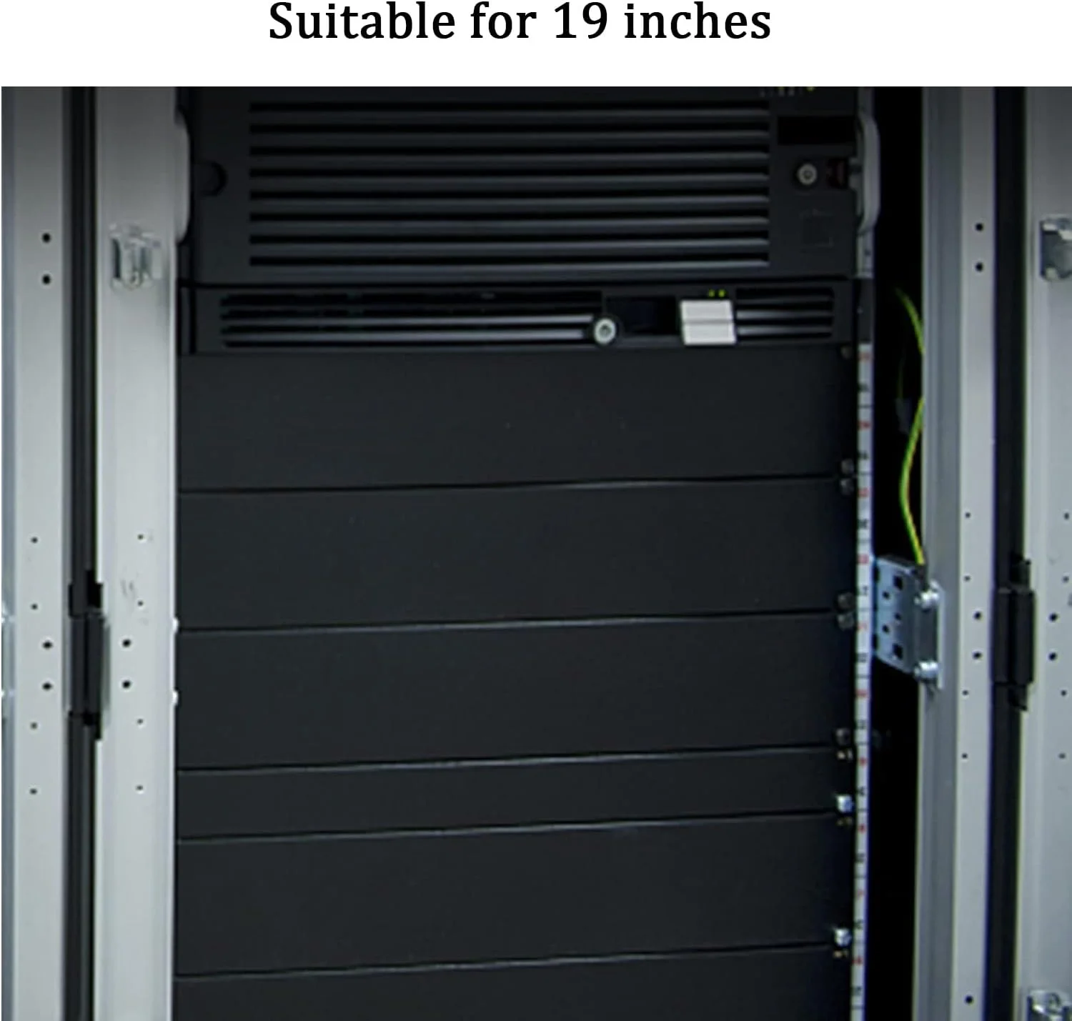 بسته چهارتایی پنل خالی 1U هریسون، پنل پوشاننده، پنل فلزی برای رک سرور 19 اینچی، مشکی