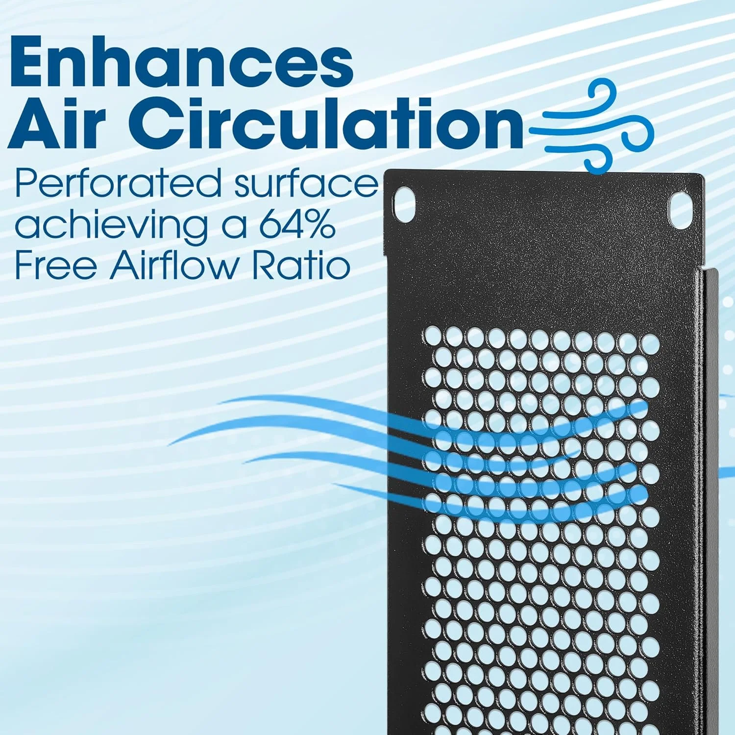 پنل کور 2U رک 19 اینچی سوراخ دار Intellinet برای رک سرور 19 اینچی یا کابینت شبکه - 716314