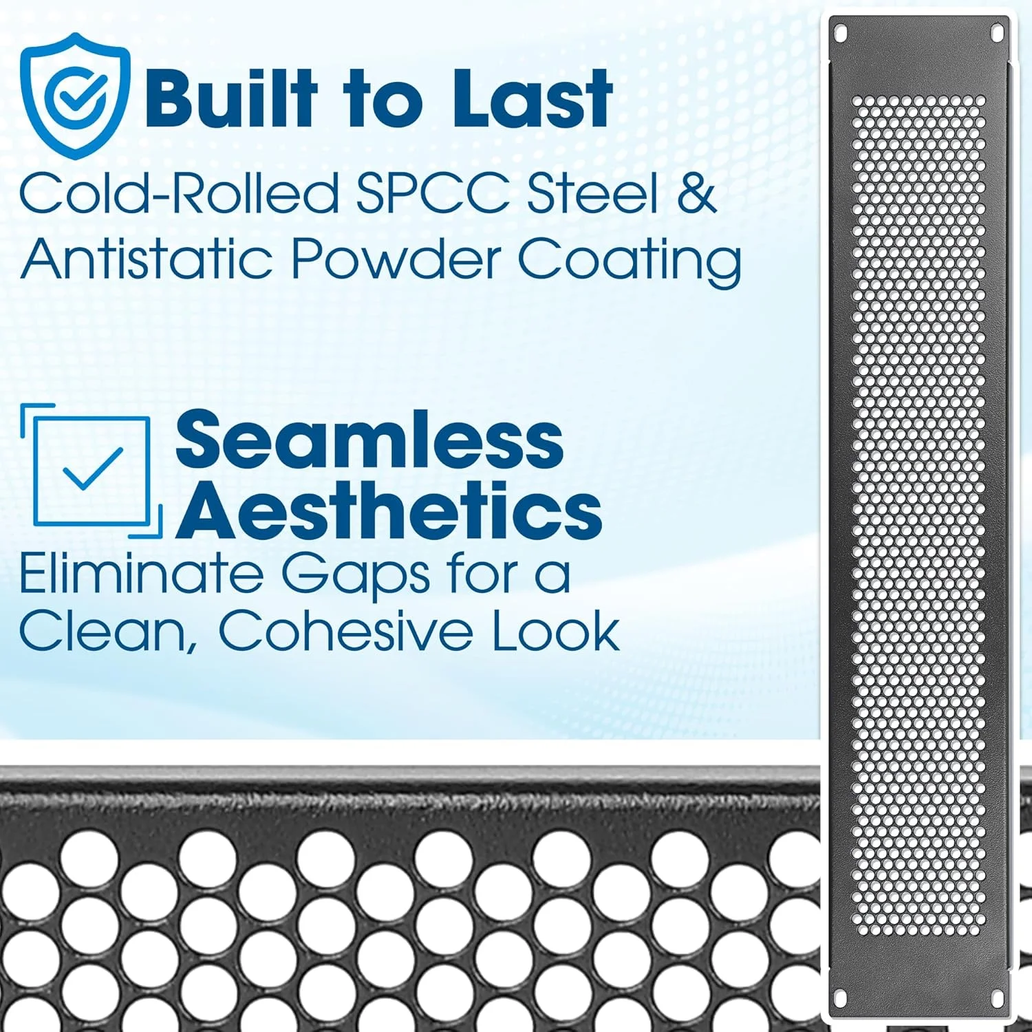 پنل کور 2U رک 19 اینچی سوراخ دار Intellinet برای رک سرور 19 اینچی یا کابینت شبکه - 716314