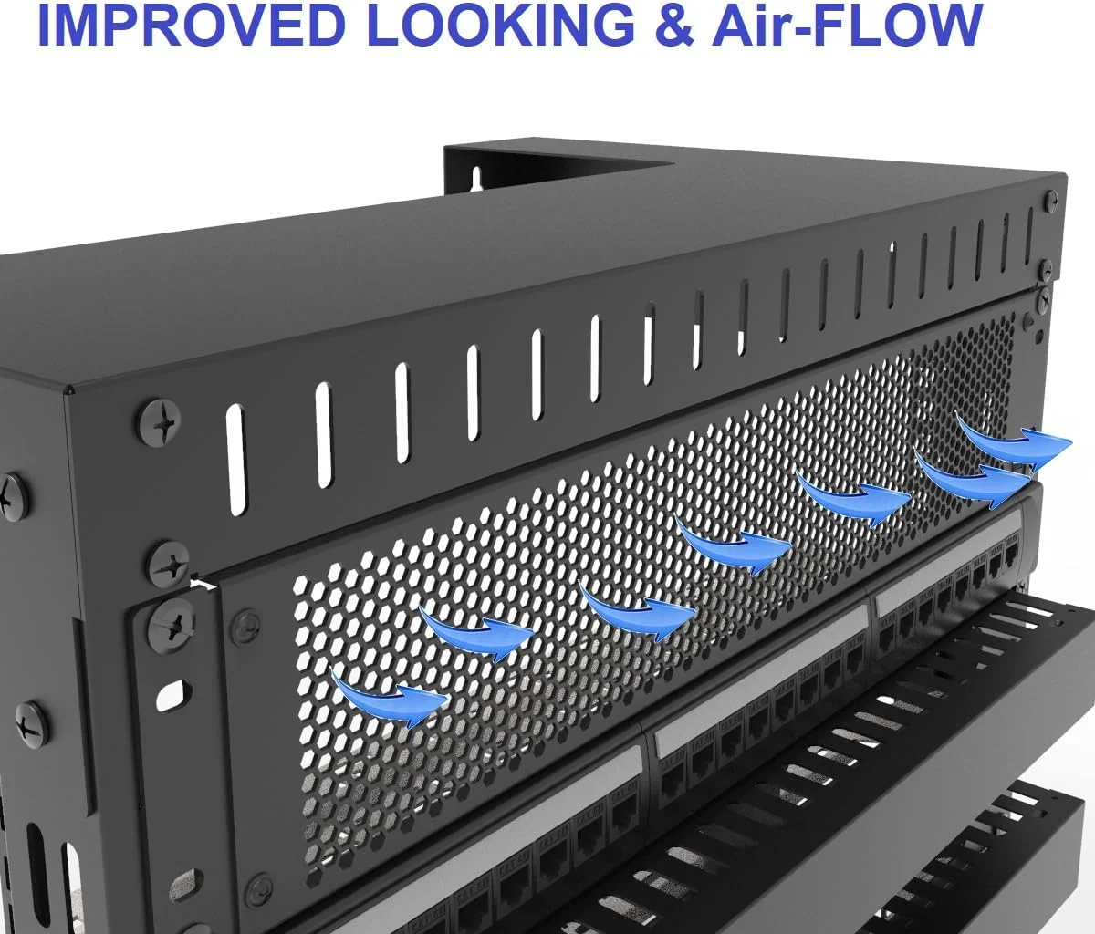 پنل خالی سوراخ دار 2U Jingchengmei - پنل جدا شده فاصله دهنده 2U نصب رک فولادی برای محفظه رک شبکه یا سرور 19 اینچی مشکی پنل خالی سوراخ دار 2U Jingchengmei - پنل جدا شده فاصله دهنده 2U نصب رک فولادی برای محفظه رک شبکه یا سرور 19 اینچی مشکی